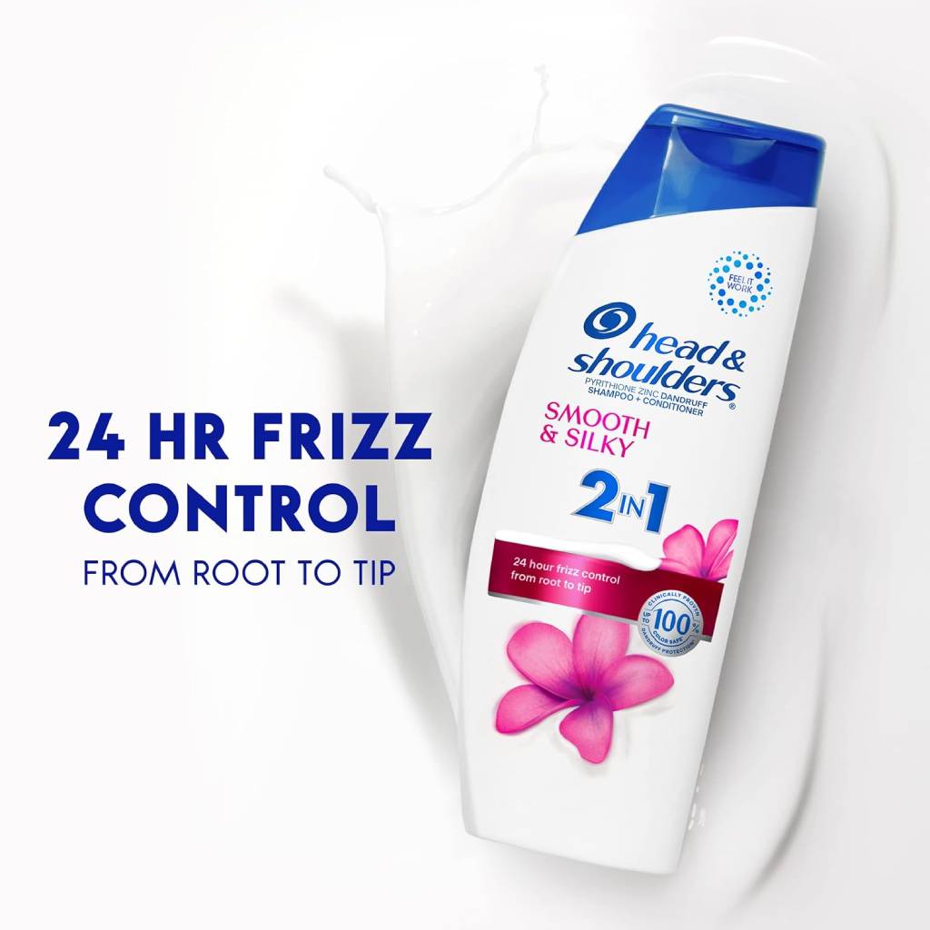 Head & Shoulders -2 in 1 Dandruff Shampoo and Conditioner, Anti-Dandruff Treatment - 12.5 Oz - 6 Pack