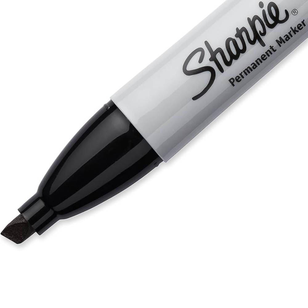 Sharpie - Permanent Marker, Chisel Tip, Black - 48 Pack