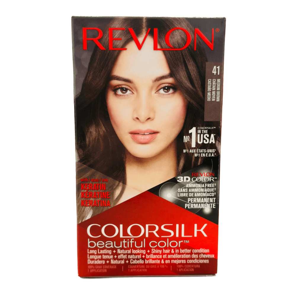 Revlon - Colorsilk,  #41 Medium Brown - 12 Pack