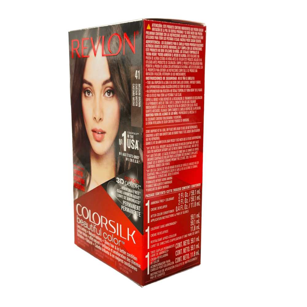 Revlon - Colorsilk,  #41 Medium Brown - 12 Pack