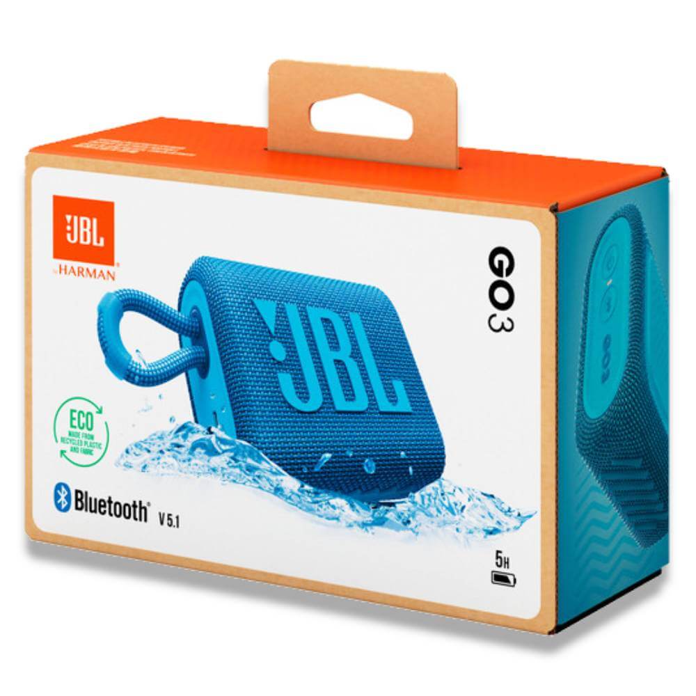 JBL Go 3 Eco Portable Bluetooth Speaker - Ocean Blue Contarmarket