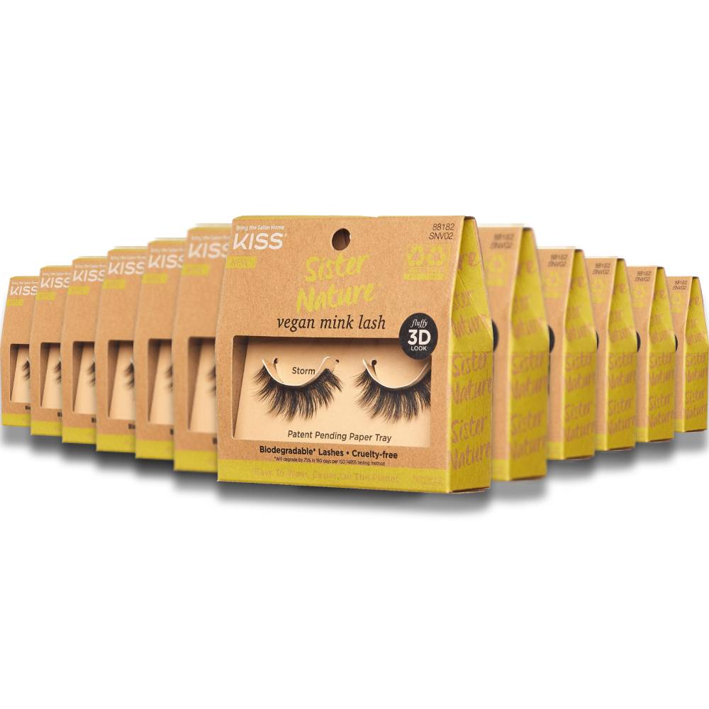 Kiss - Sister Nature Vegan Mink Lash, Storm - 1 Count Each - 36 Pack
