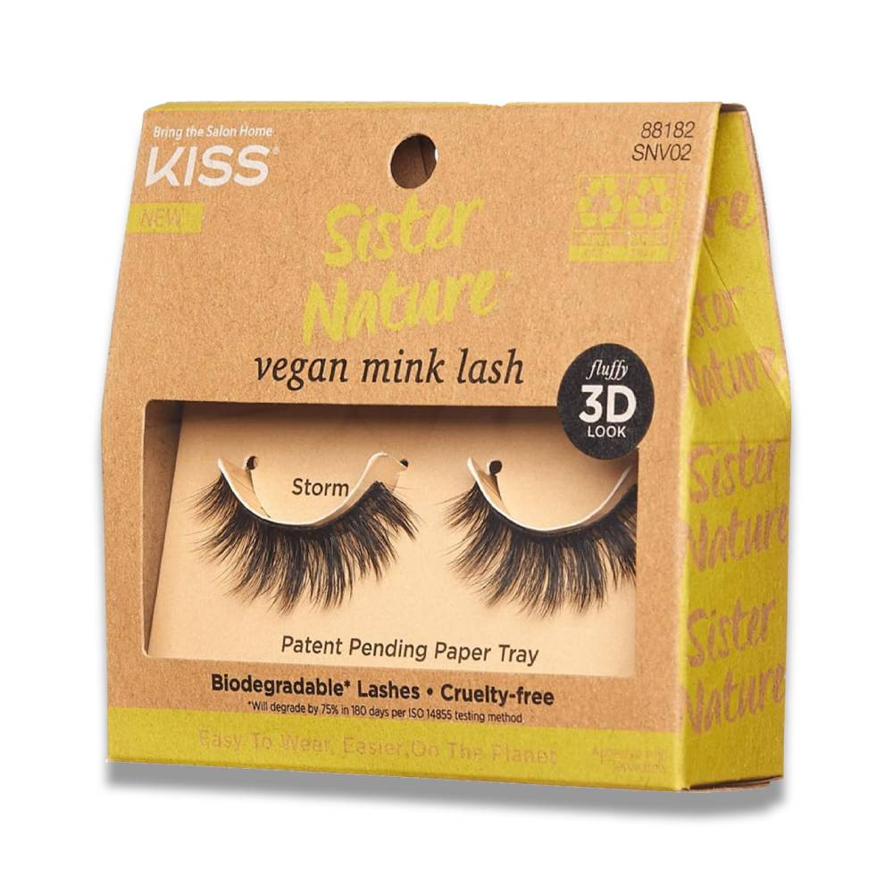 Kiss - Sister Nature Vegan Mink Lash, Storm - 1 Count Each - 36 Pack