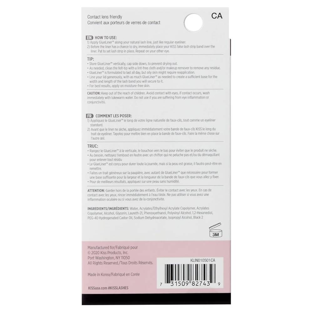 Kiss - Lash Glue Liner Black - 0.02 Oz - 36 Pack