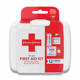 Johnson & Johnson - Red Cross, 12-Piece Mini First Aid To Go Kit - 48 Pack