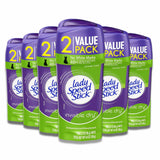 Lady Speed - Stick Antiperspirant, Invisible Dry Powder Fresh, Twin pack - 4.6 Oz - 6 Pack