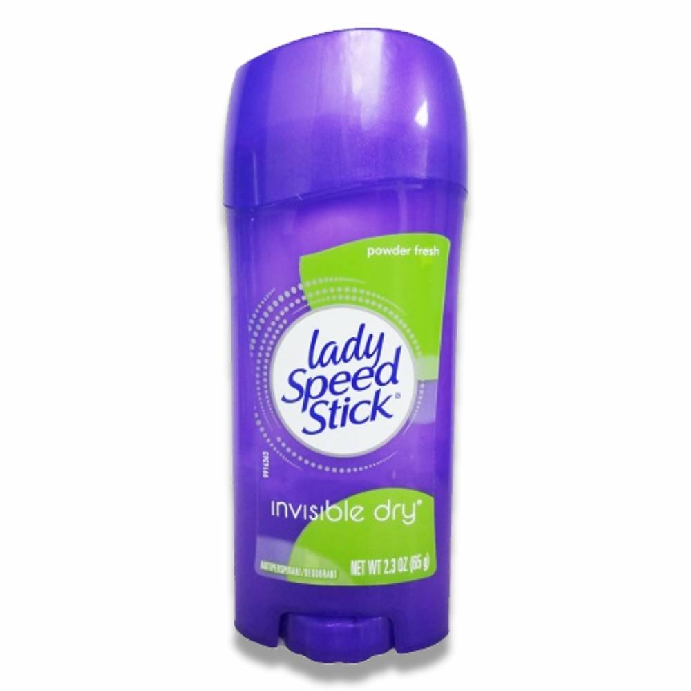 Lady Speed Stick Invisible Dry Antiperspirant & Deodorant, Powder Fresh - 2.3 oz - 12 Pack