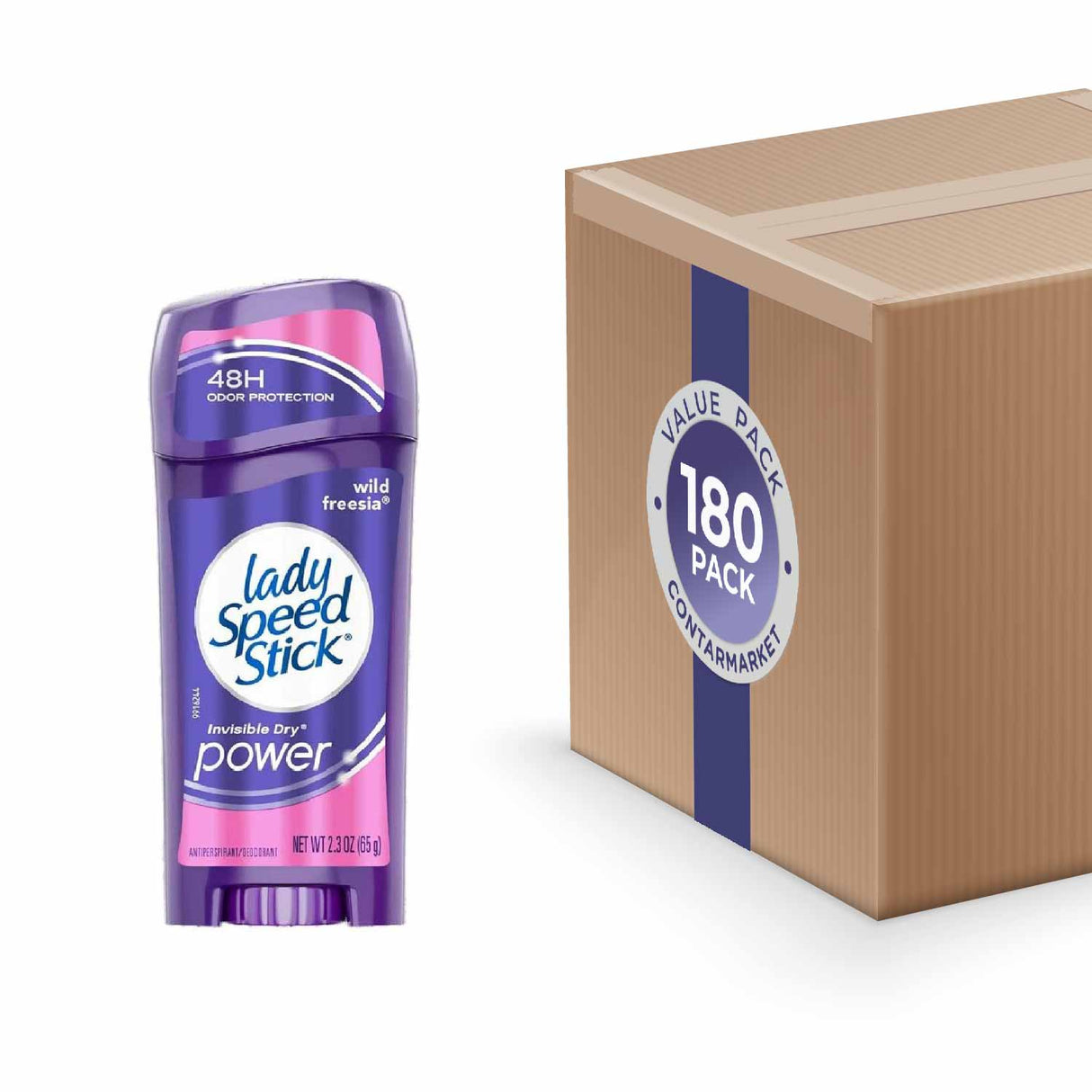 Lady Speed Stick Invisible Antiperspirant & Deodorant Dry Power Wild Freesia 2.3 oz - 180 Pack