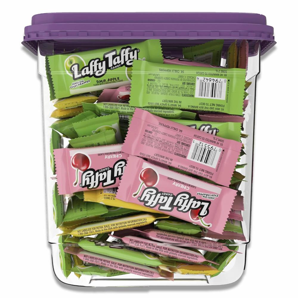 Laffy Taffy - Candy, Assorted Fruit Flavored , Sour Apple, Cherry, Strawberry & Banana Flavors - 145 Pieces