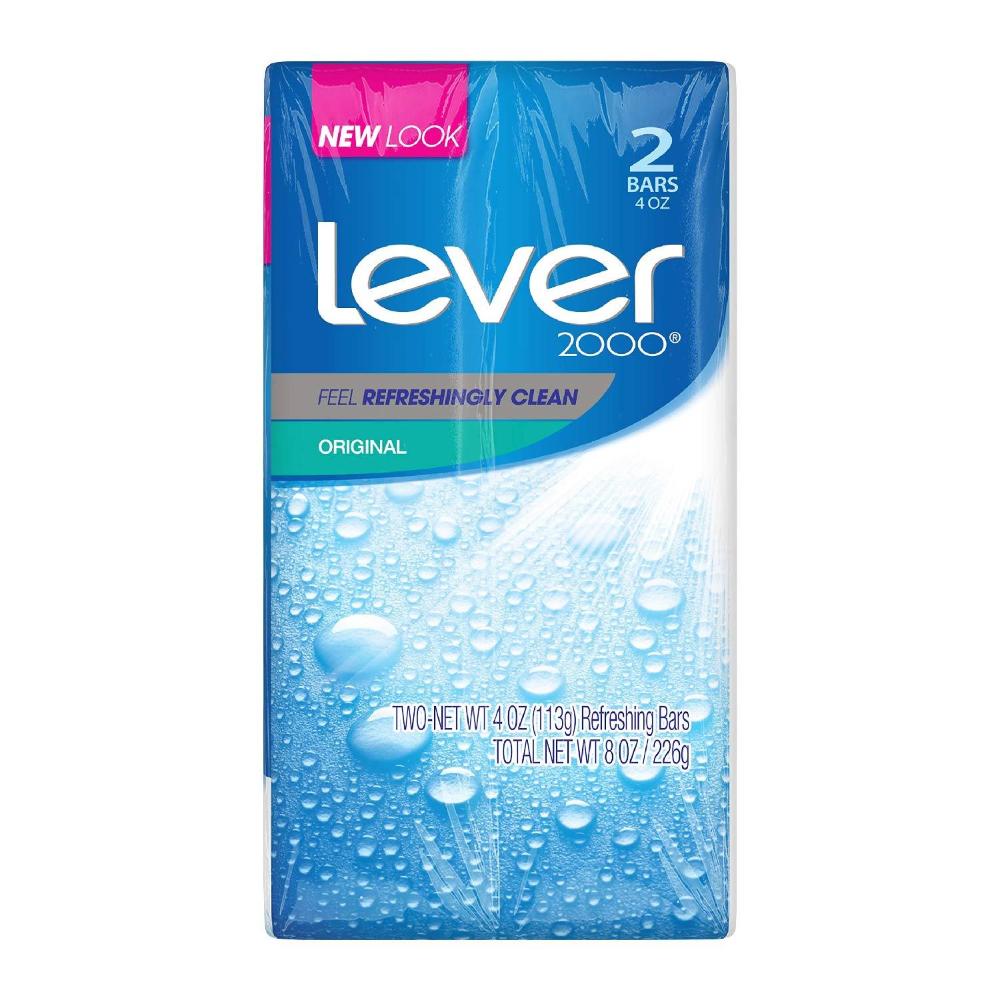 Lever 2000 Bar Soap - Original Scent - 2Pk/3.76 oz - 24 Pack (Total 48Ct)