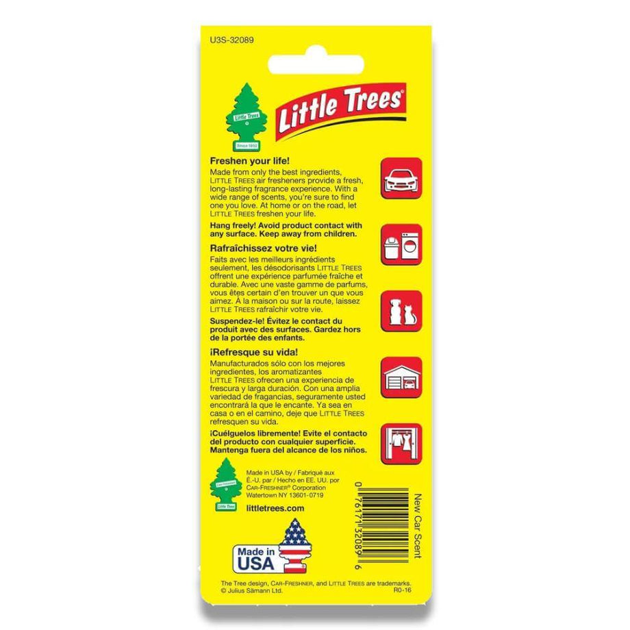 Little Trees New Car Scent Air Fresheners, 6 count