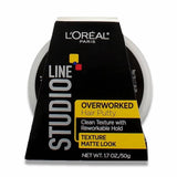 L'Oreal - Paris Studio Line Overworked Hair Putty - 1.7 Oz - 6 Pack