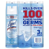 Lysol - Disinfectant Spray, Crisp Linen - 19 Oz - 3 Pack