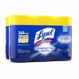 Lysol - Disinfectant Wipes, Multi Surface Antibacterial Cleaning Wipes 3 Pack Each - 80 Ct each - 2 Pack