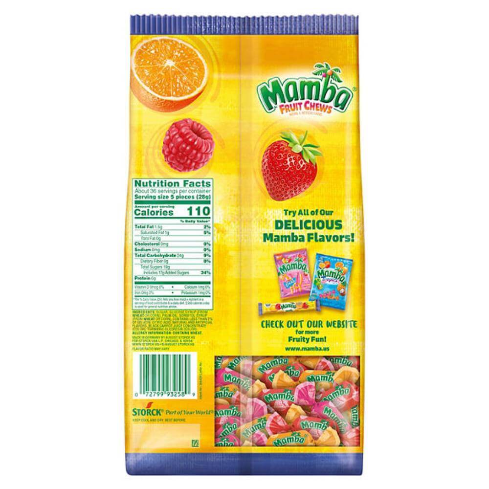 Mamba Fruit Chews Candy Party Size 165 Ct – Contarmarket