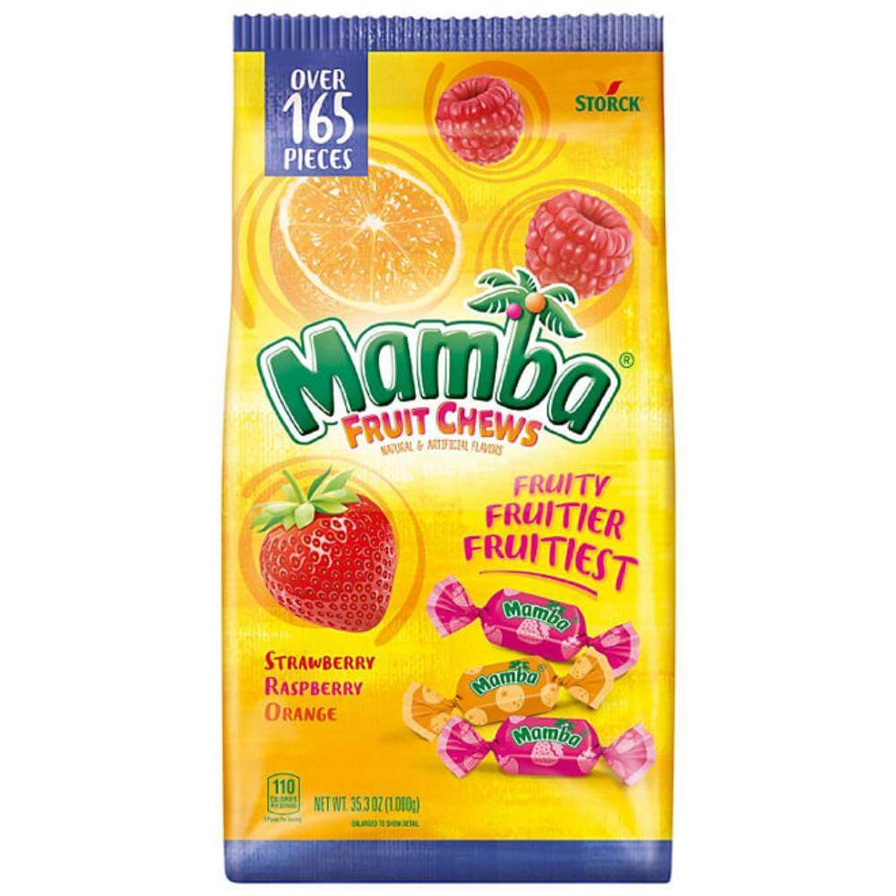 Mamba Fruit Chews Candy Party Size 165 Ct Contarmarket