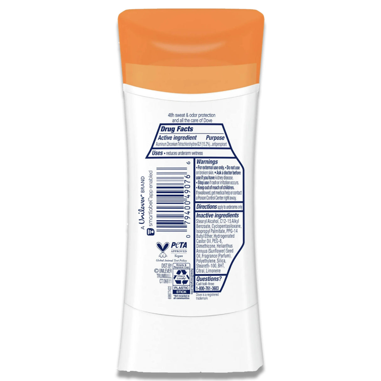 Dove - Teens Anti-Perspirant Deodorant Stick Mango Sunshine - 2.6 Oz - 12 Pack