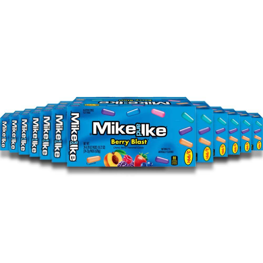Mike & Ike Berry Blast Candy - 0.78 Oz - 24 Ct - 16 Pack Contarmarket