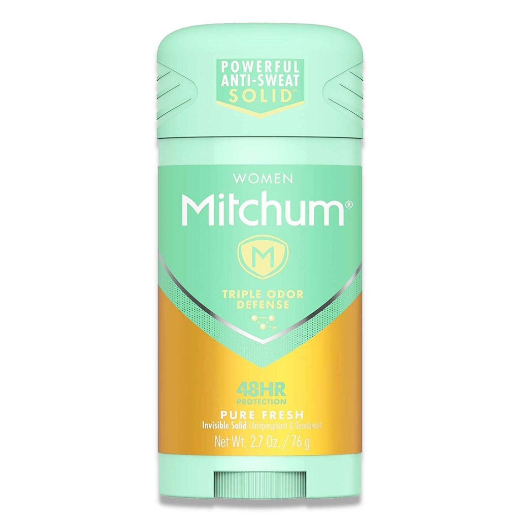 Mitchum Triple Odor Defense Deodorant Women's Solid Pure Fresh - 2.7 Oz - 24 Pack Contarmarket