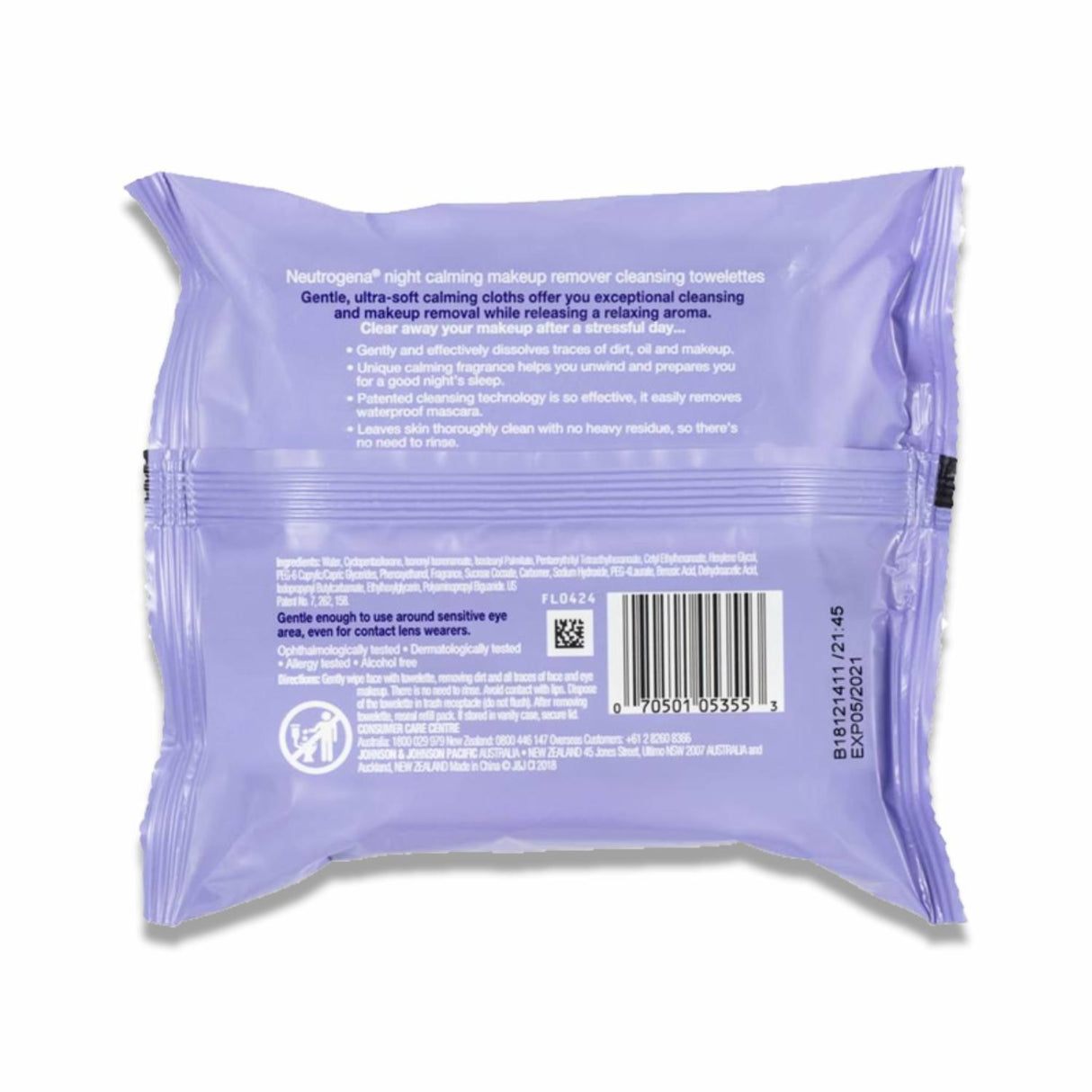 Neutrogena - Facial Cleansing Makeup Remover Towelettes - 25 Ct - 6 Pack