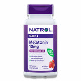 Natrol - Melatonin Sleep Fast Dissolve Maximum Strength, Strawberry - 10 mg - 60 Tablets - 12 Pack