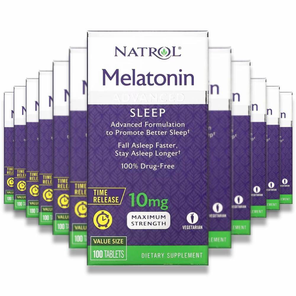 Natrol Melatonin Sleep 10mg 100 Tablets 12 Pack Contarmarket