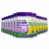 Natrol - Kids' Melatonin Sleep Aid 1mg Gummies, Berry - 90 Ct - 12 Pack