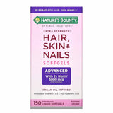 Nature's Bounty - Extra Concentration for Hair, Skin and Nails, Quick Release Softgels - 150 Ct - 12 Pack