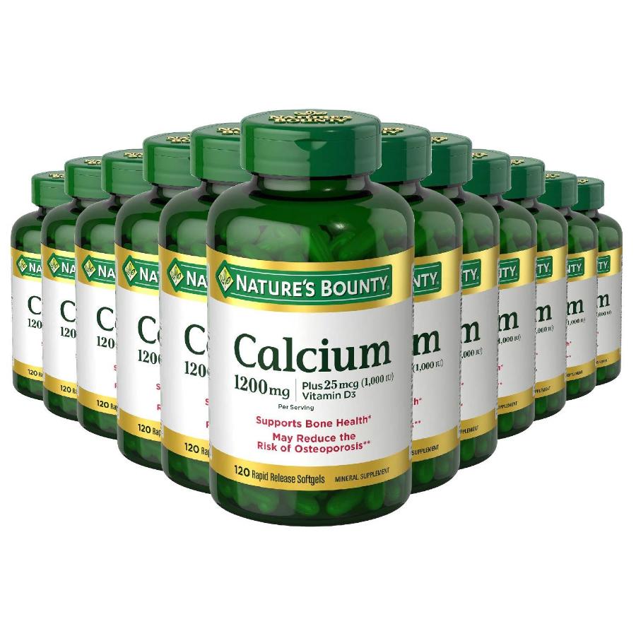 Nature's Bounty Calcium 1200 mg - 120 Softgels - 12 Pack