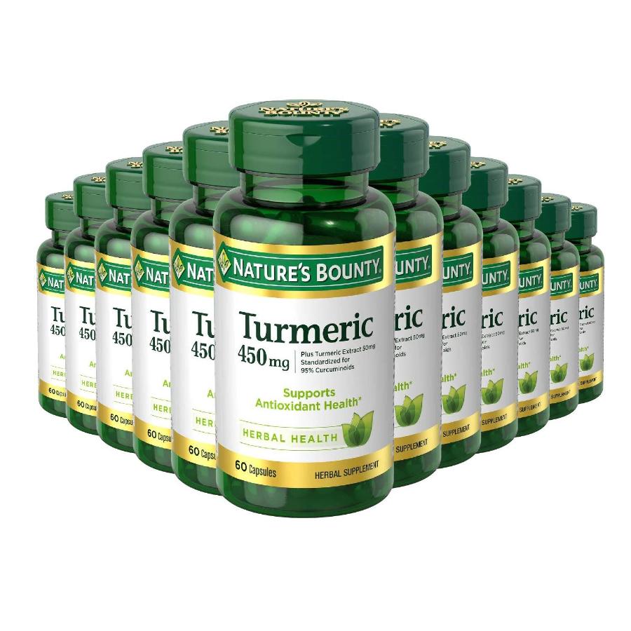 Nature's Bounty Turmeric 450 Mg - 60 Capsules - 12 Pack