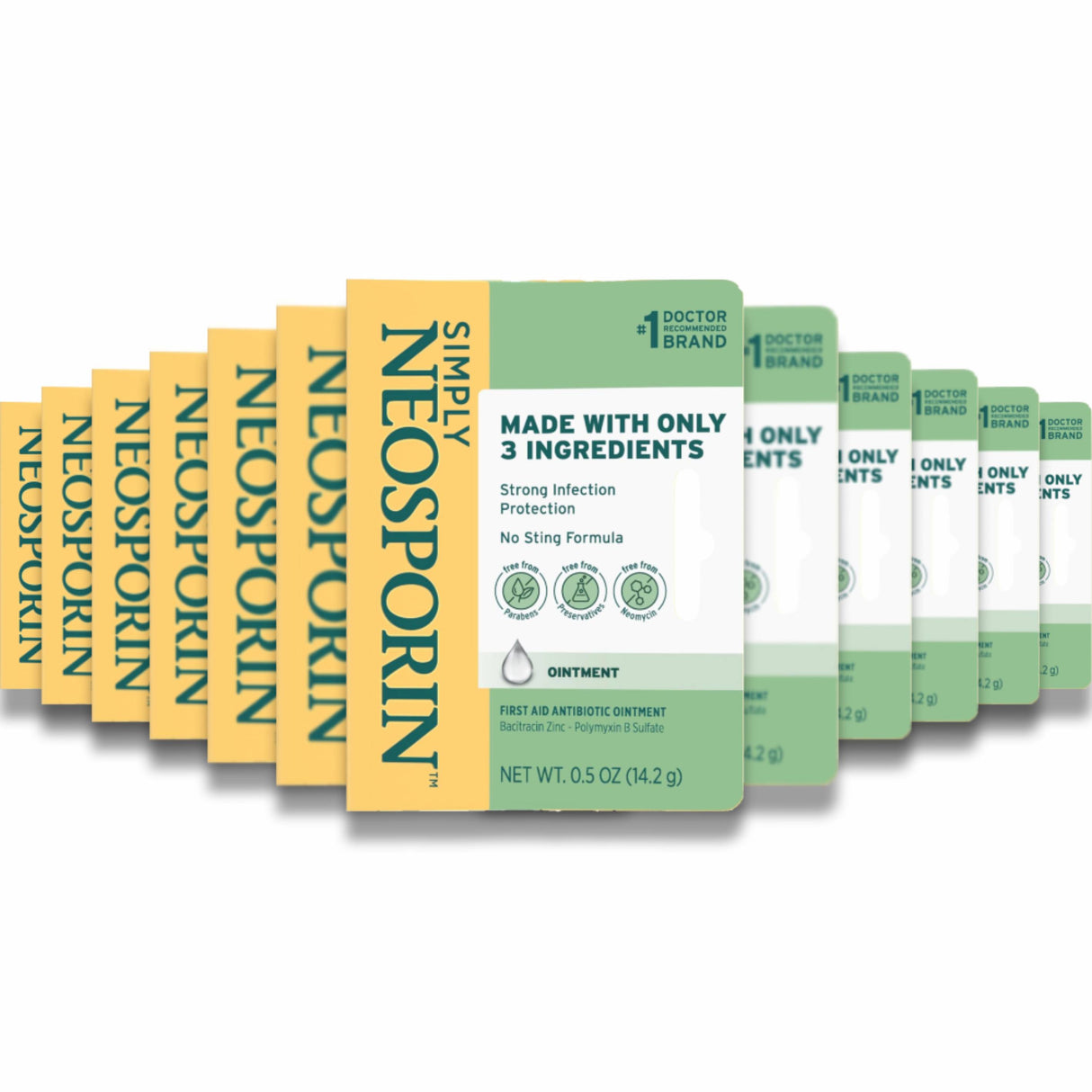 Neosporin - Simply First Aid Antibiotic Ointment and Wound Care Treatment - 0.5 Oz - 72 Pack