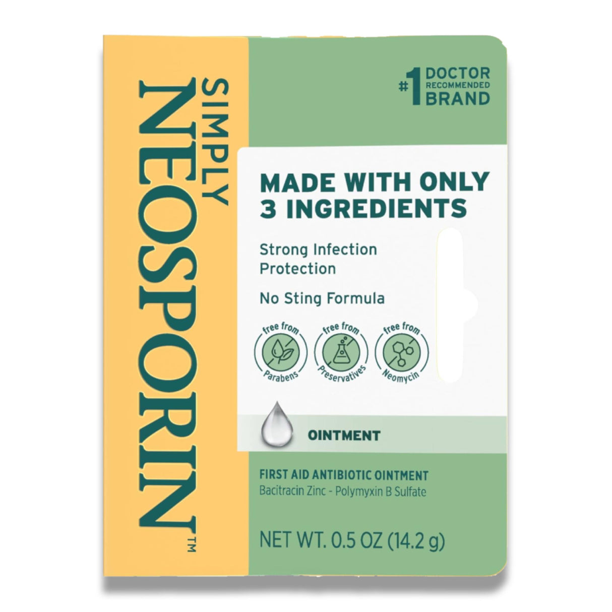 Neosporin - Simply First Aid Antibiotic Ointment and Wound Care Treatment - 0.5 Oz - 72 Pack