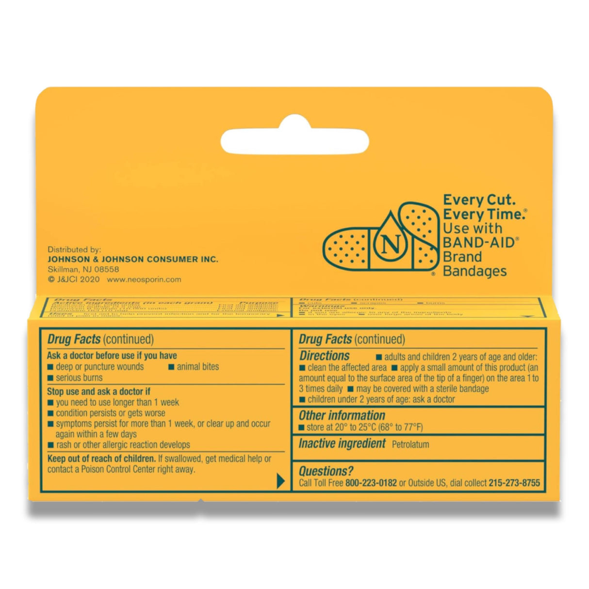 Neosporin - Pain Relief, First Aid Topical Antibiotic & Analgesic Ointment - 0.5 Oz - 72 Pack