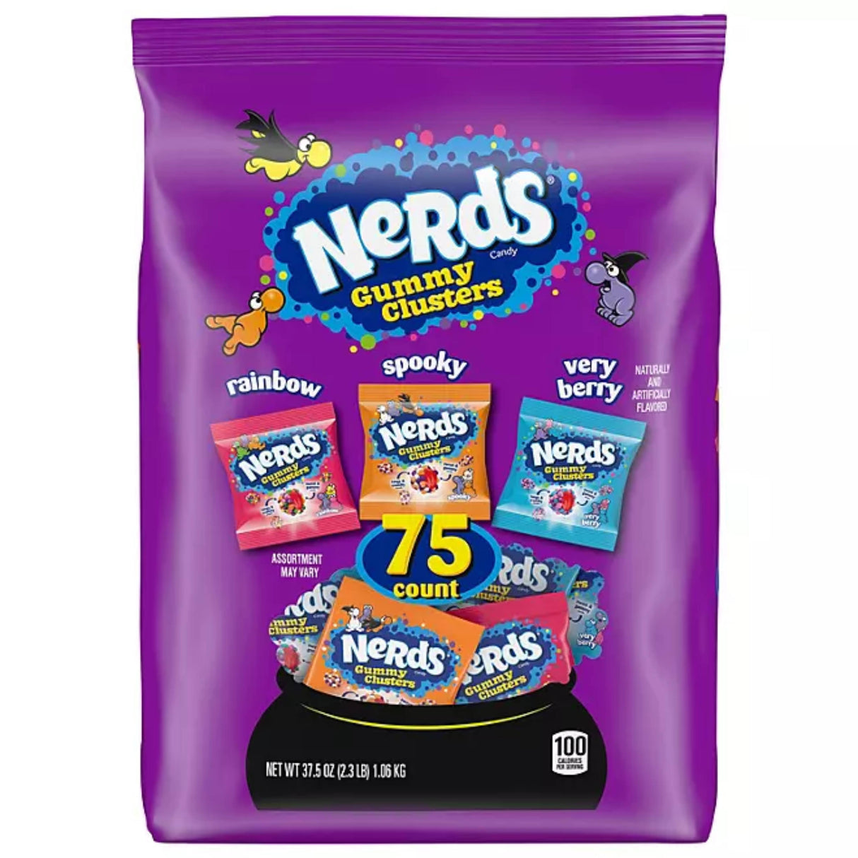Nerds - Gummy Halloween Candy, Variety  Bag, 37.5 oz. - 75 pcs.