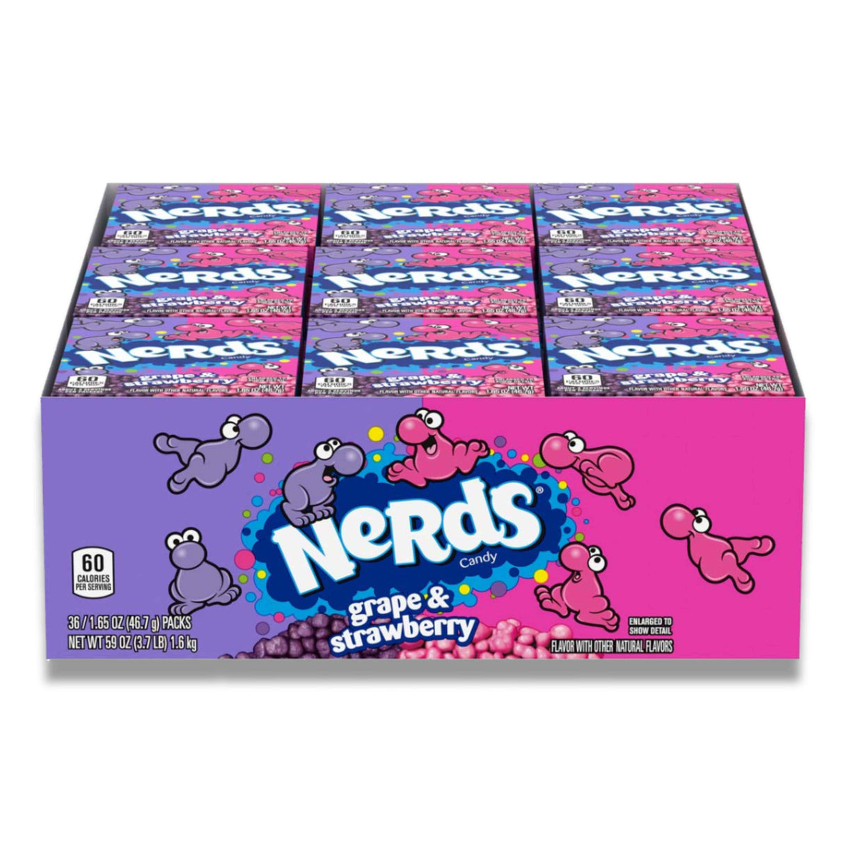 Nerds - Grape & Strawberry Candy - 1.65 Oz - 10 Pack