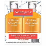 Neutrogena - Oil-Free Acne Face Wash - 9.1 fl Oz - 2 Pack