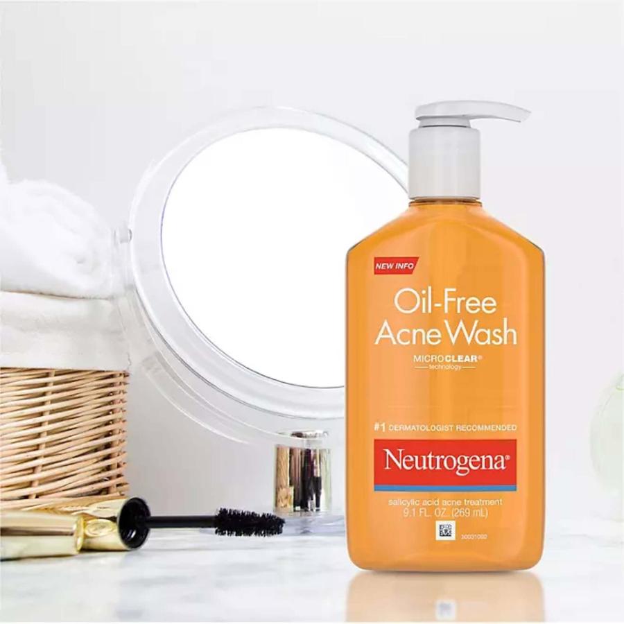 Neutrogena - Oil-Free Acne Face Wash - 9.1 fl Oz - 2 Pack