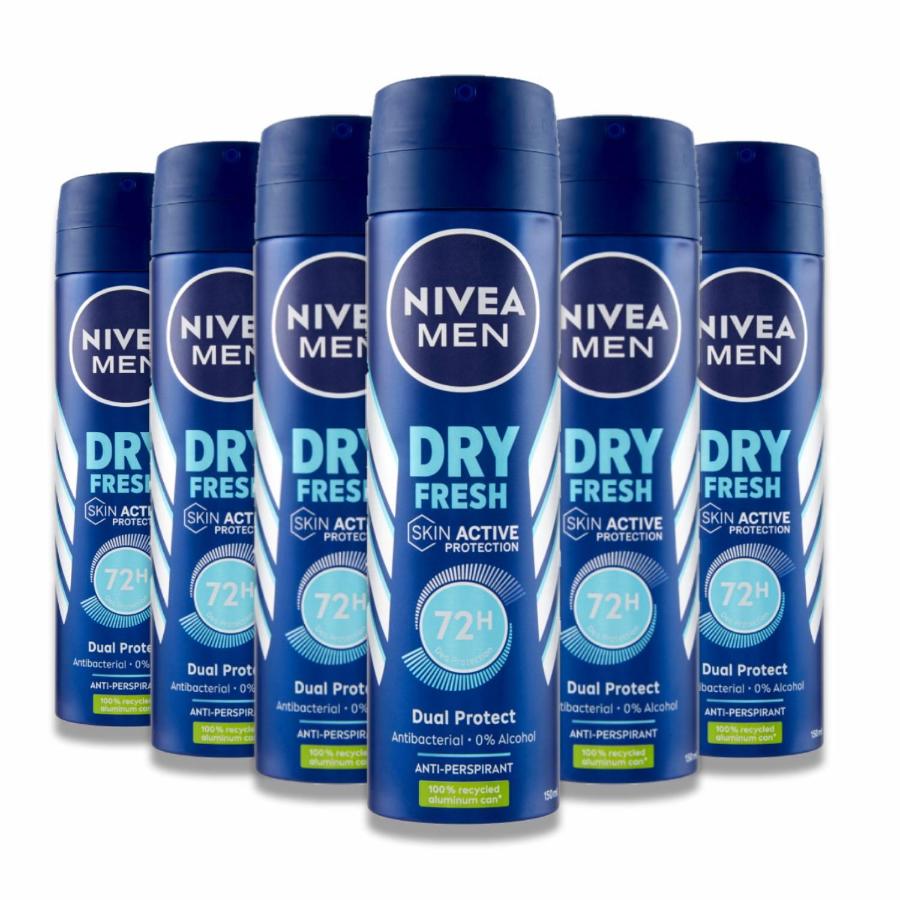 Nivea - Deodorant New Spray Dry Fresh Anti-Perspirant - 150 ml - 6 Pack