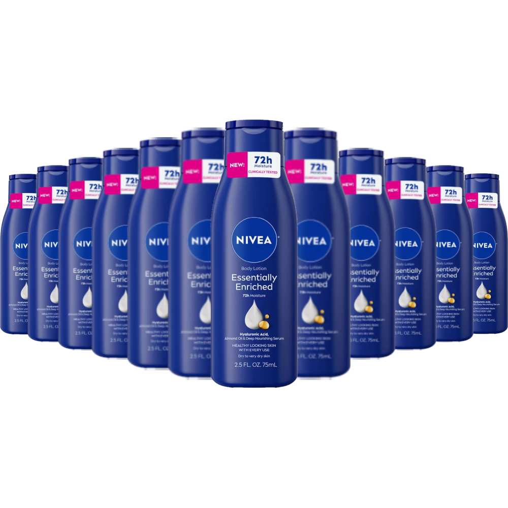 Nivea - Essentially Enriched Body Lotion for Dry SkinFresh - 2.5 Oz - 24 Pack