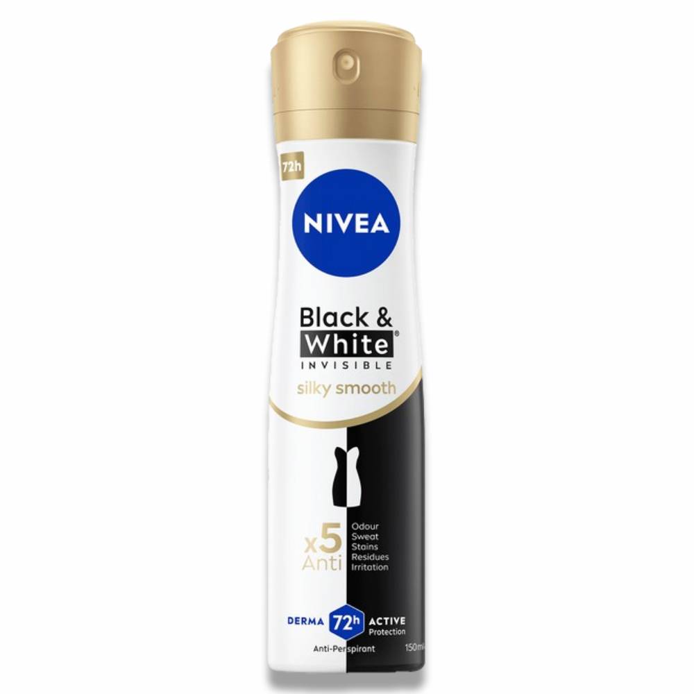 Nivea Men - Black & White Invisible Anti-Perspirant - 150 ml - 6 Pack