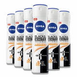 Nivea - Deodorant Spray, Black & White Ultimate - 150 ml - 6 Pack