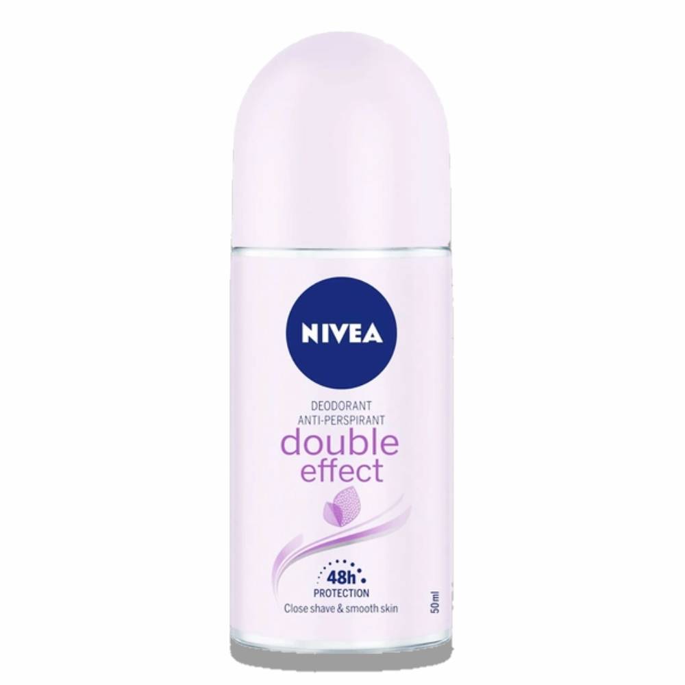 Nivea - Deodorant Roll On, Double Effect  - 50 ml - 6 Pack