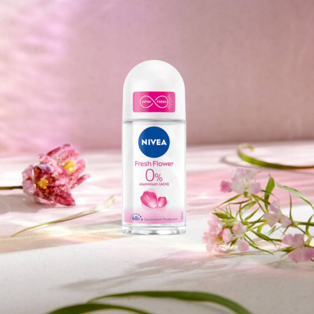 Nivea - Fresh Flower 48H Roll-On Women's Deodorant - 50 ml - 6 Pack