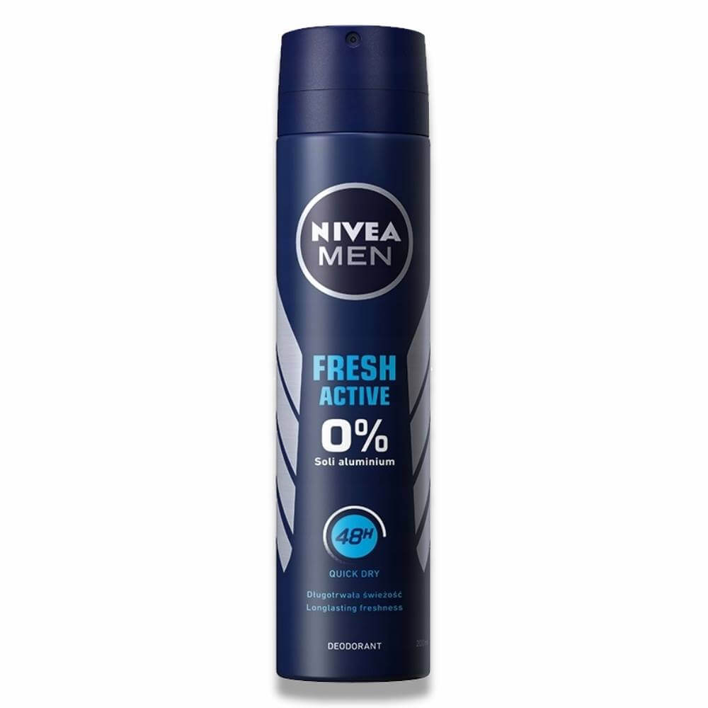 Nivea Men Fresh Active Antiperspirant, 48h Protection - 200 ml - 12 Pack Contarmarket