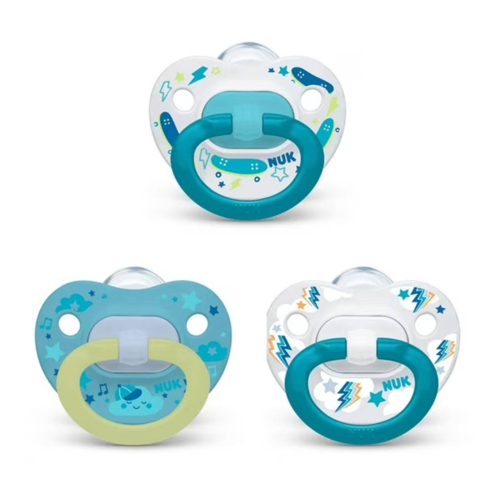NUK - Orthodontic Pacifier Value Pack, 6-18 Months, Variety Colors - 3 Count - 12 Pack