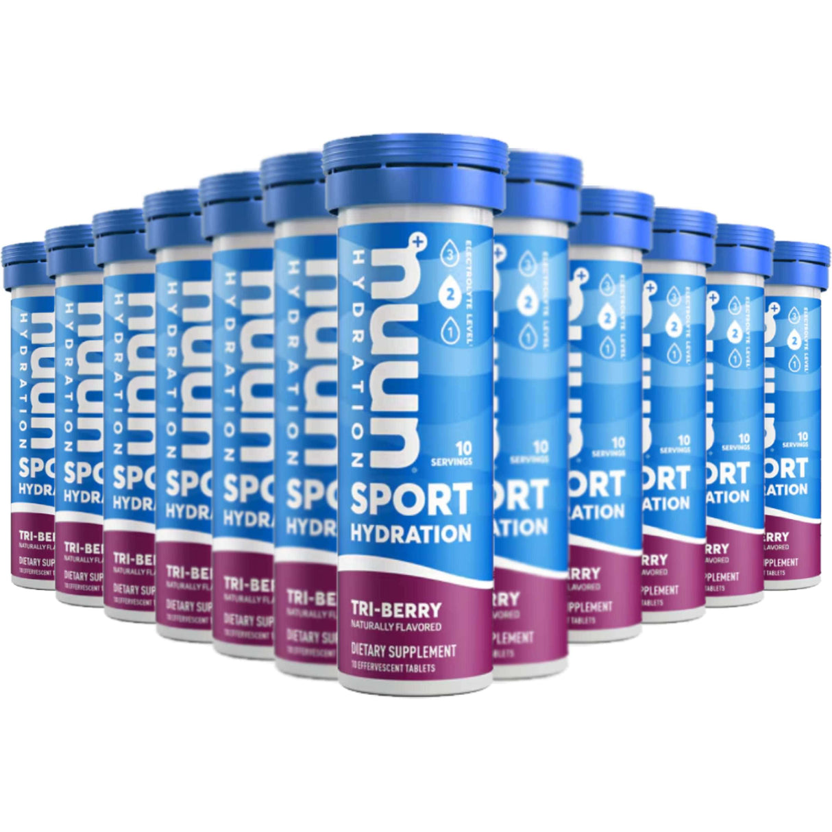 NUUN - Sport Hydration Single Tube Tri-Berry - 10 Tablets - 48 Pack