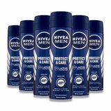 Nivea - Men, Deodorant, New Spray Protect & Care Anti-Perspirant - 150 ml - 6 Pack