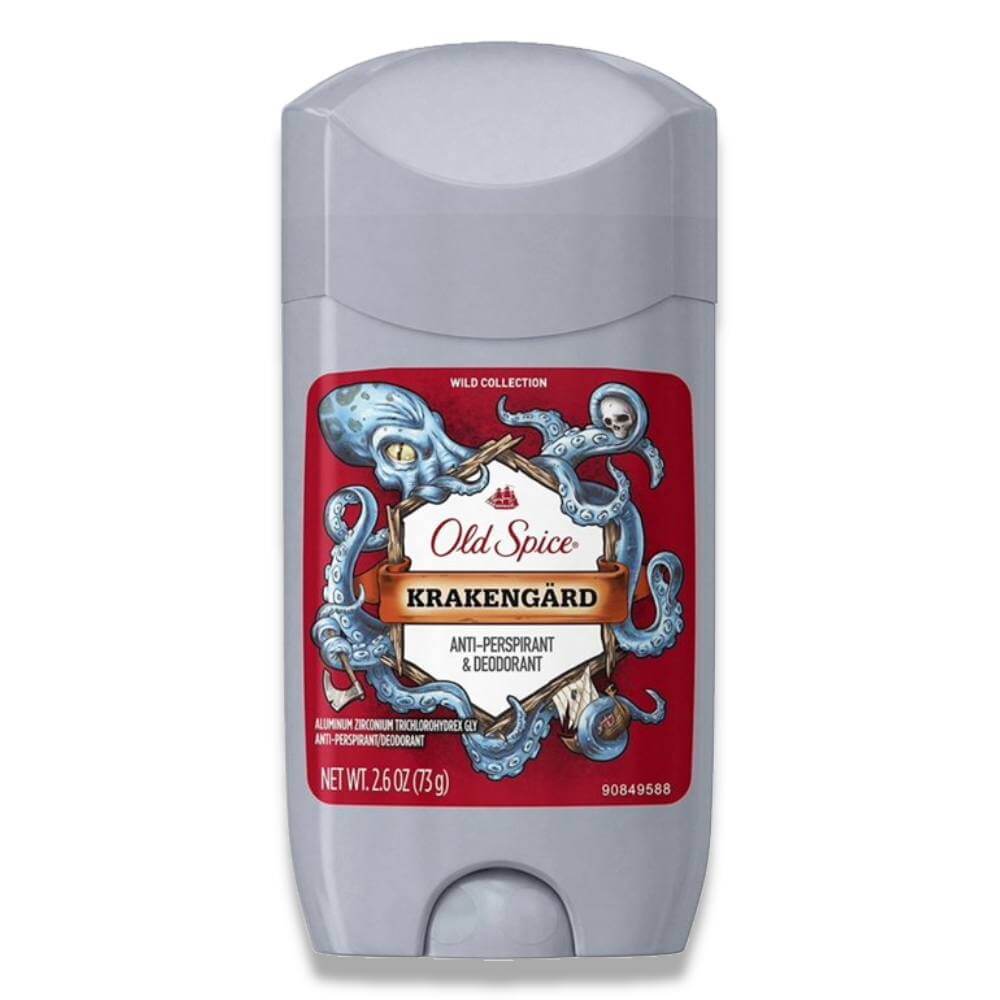 Old Spice Antiperspirant & Deodorant, Wild Collection, Krakengard - 2.6 Oz - 12 Pack Contarmarket