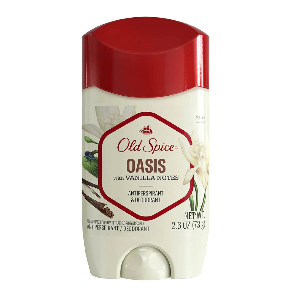 Old Spice Antiperspirant Deodorant for Men Oasis with Vanilla, 2.6 oz.-12 pack