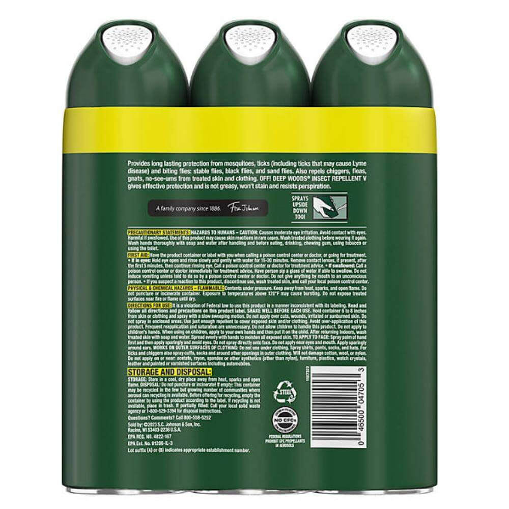 OFF! Deep Woods Insect Repellent 9 Oz 3 Pack Contarmarket